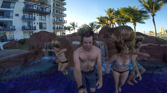 I think we were having more fun than the kids staying at the resort