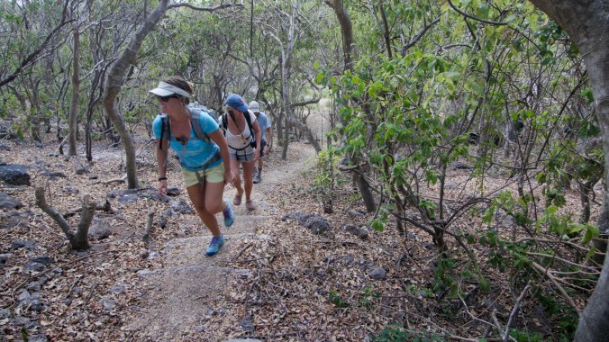 Hiking the trails on Isla Isabel