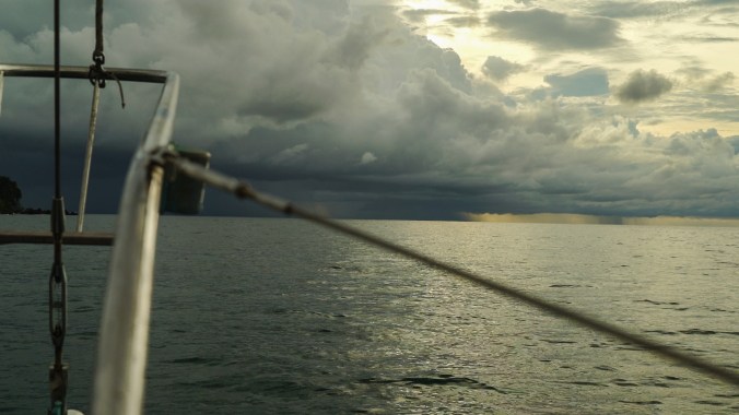 Night time squall in Drakes Bay