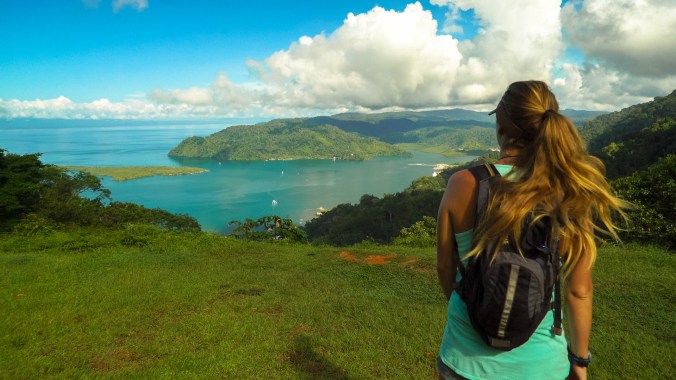 Shanny at the over look of Golfito