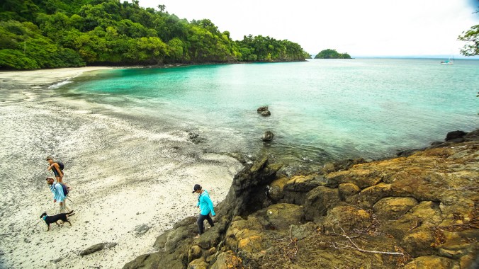 The beach at Isla Cabada in the Las Secas